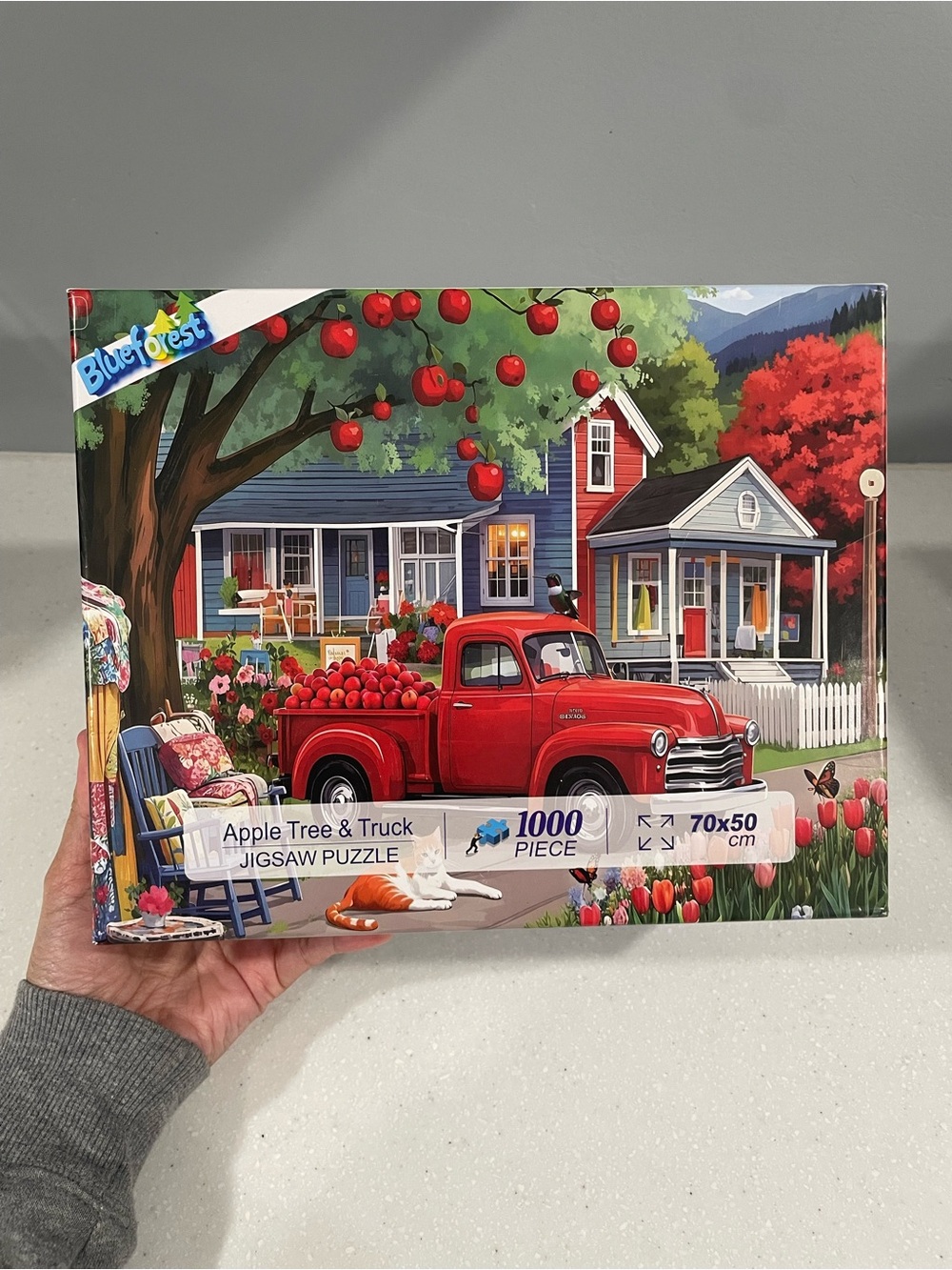 Apple Tree & Truck - 1000 Piece Jigsaw Puzzle